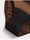 Marks & Spencer Menstruační bikiny kalhotky s vysokým podílem bavlny, 3 ks v balení Marks & Spencer hnědá