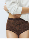 Marks & Spencer Vysoce savé menstruační kalhotky do pasu, 3 ks Marks & Spencer hnědá