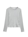 Marks & Spencer Pyžamový žebrovaný top s úpravou Cool Comfort™ z bavlny a modalu Marks & Spencer šedá