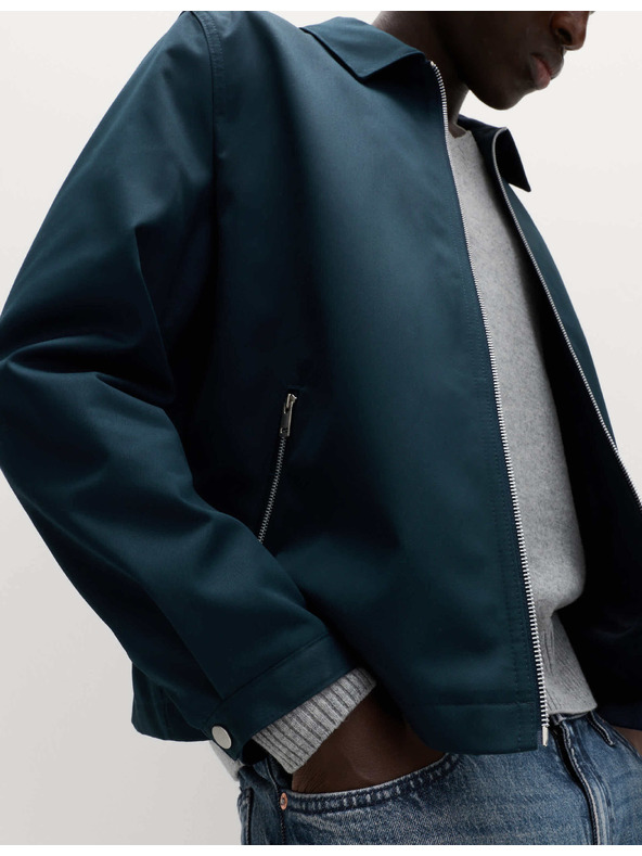 Marks & Spencer Bunda typu Harrington, z čisté bavlny Marks & Spencer námořnická modrá