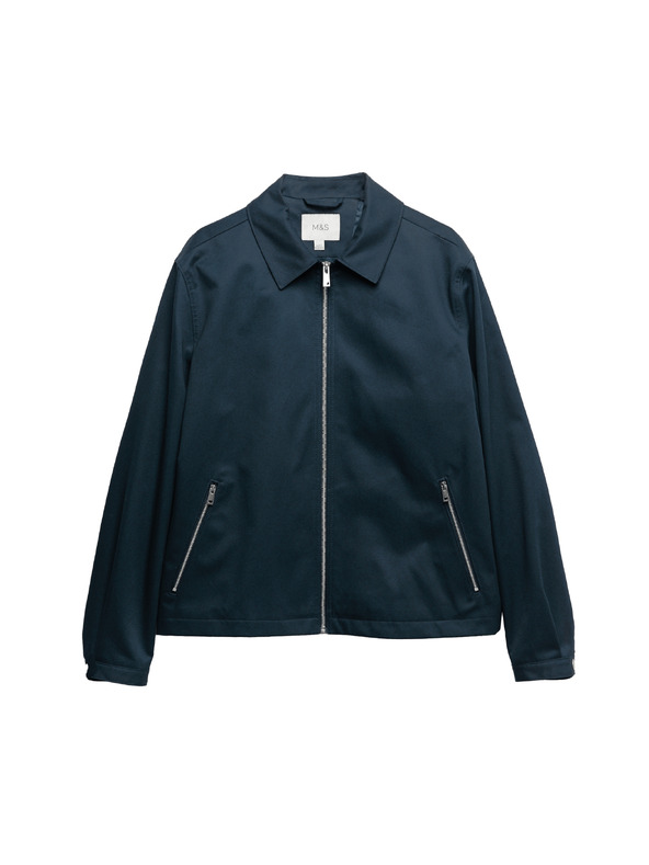 Marks & Spencer Bunda typu Harrington, z čisté bavlny Marks & Spencer námořnická modrá