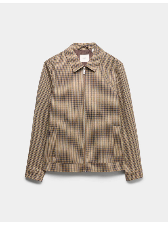 Marks & Spencer Kostkovaná bunda Harrington Marks & Spencer vícebarevná