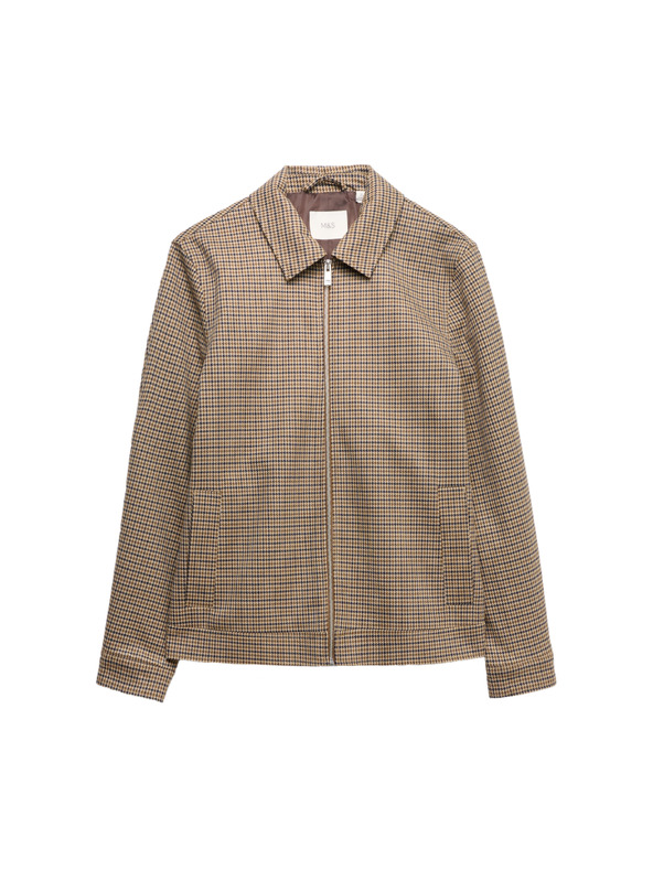 Marks & Spencer Kostkovaná bunda Harrington Marks & Spencer vícebarevná