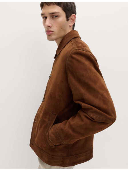 Marks & Spencer Vyhlazená semišová bunda Marks & Spencer hnědá