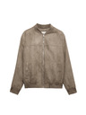 Marks & Spencer Bomber z umělé semiše Marks & Spencer hnědá