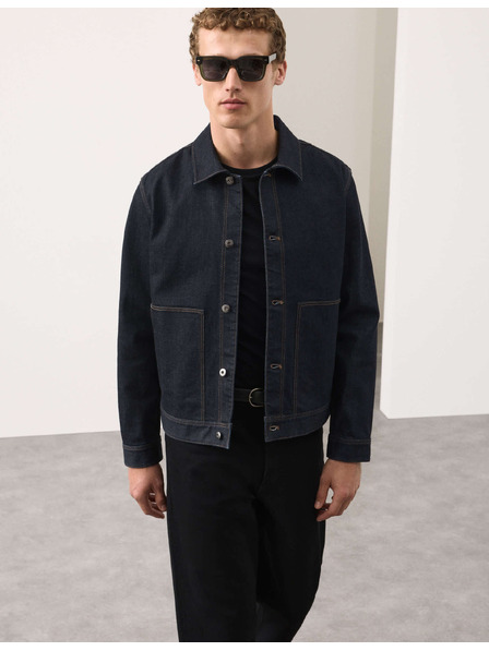 Marks & Spencer Džínová bunda Selvedge Marks & Spencer námořnická modrá