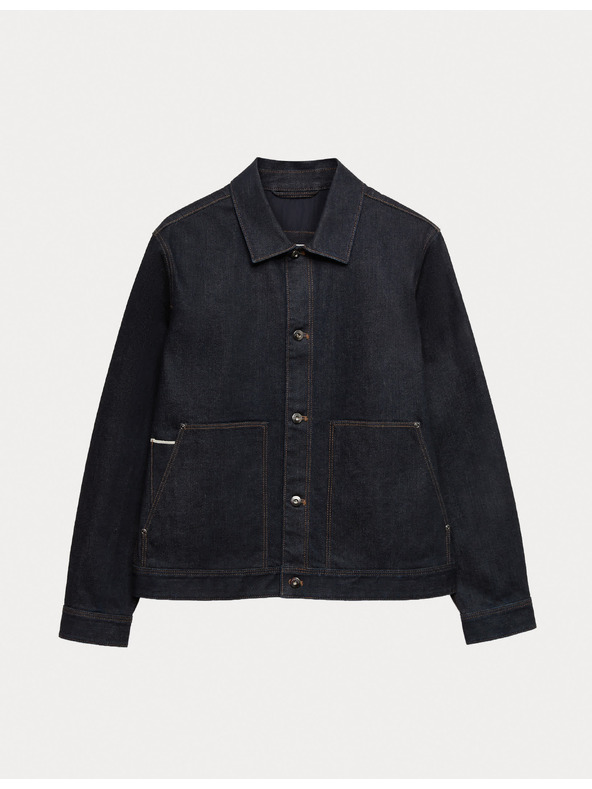 Marks & Spencer Džínová bunda Selvedge Marks & Spencer námořnická modrá
