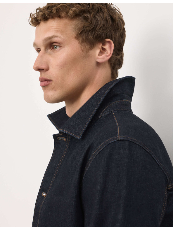 Marks & Spencer Džínová bunda Selvedge Marks & Spencer námořnická modrá