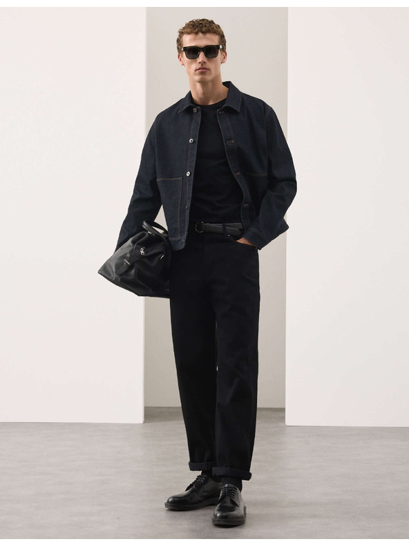 Marks & Spencer Džínová bunda Selvedge Marks & Spencer námořnická modrá