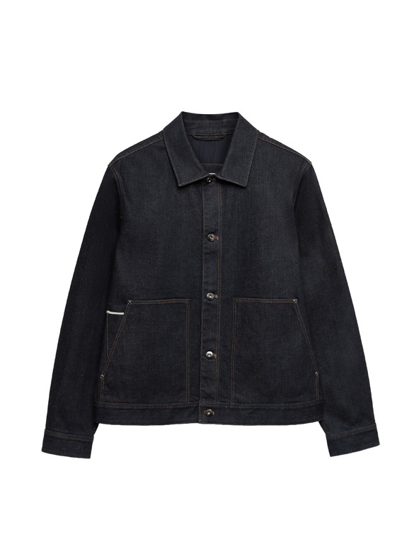 Marks & Spencer Džínová bunda Selvedge Marks & Spencer námořnická modrá