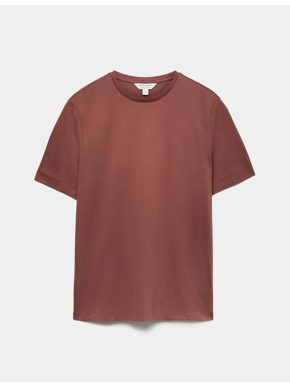 Marks & Spencer Tričko z prémiové bavlny, úzký střih Marks & Spencer hnědá