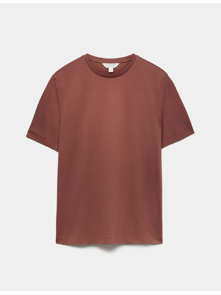 Marks & Spencer Tričko z prémiové bavlny, úzký střih Marks & Spencer hnědá