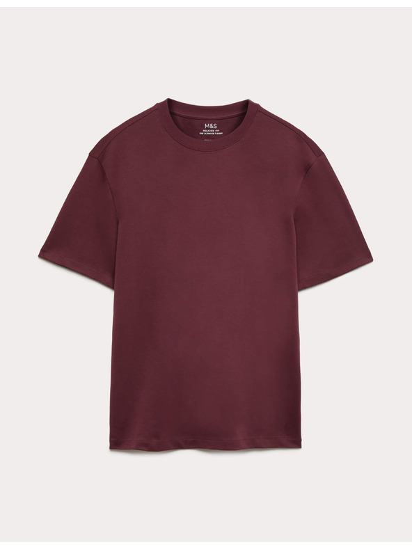 Marks & Spencer Tričko Ultimate Performance ze směsi bavlny Marks & Spencer červená