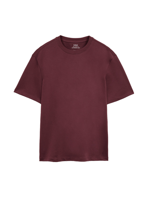 Marks & Spencer Tričko Ultimate Performance ze směsi bavlny Marks & Spencer červená