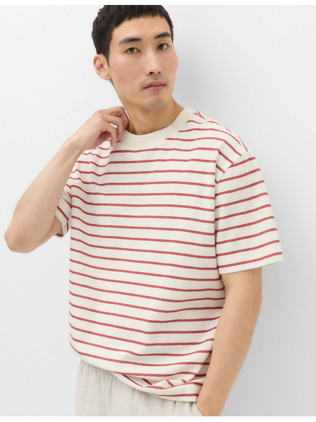 Marks & Spencer Tričko Breton s texturou a vysokým podílem bavlny Marks & Spencer červená