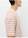 Marks & Spencer Tričko Breton s texturou a vysokým podílem bavlny Marks & Spencer červená