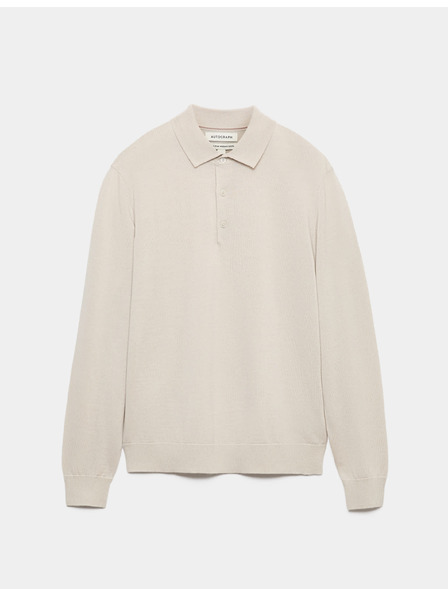 Marks & Spencer Polokošile z čisté extra jemné vlny merino Marks & Spencer béžová