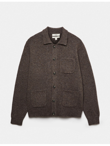 Marks & Spencer Nadýchaný zapínací kardigan v utility stylu Marks & Spencer hnědá