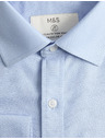 Marks & Spencer Košile z bavlny klasického střihu s nežehlivou úpravou Marks & Spencer modrá