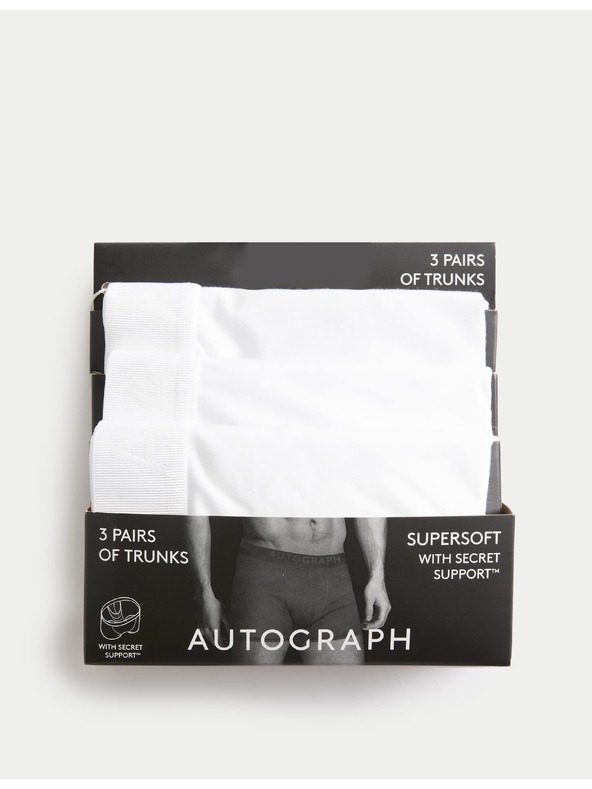 Marks & Spencer Trenýrky s technologií Secret Support™, 3 ks v balení Marks & Spencer bílá