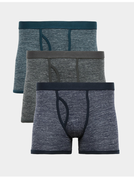 Marks & Spencer Bavlněné elastické boxerky s melírovaným efektem, sada 5 ks Marks & Spencer vícebarevná