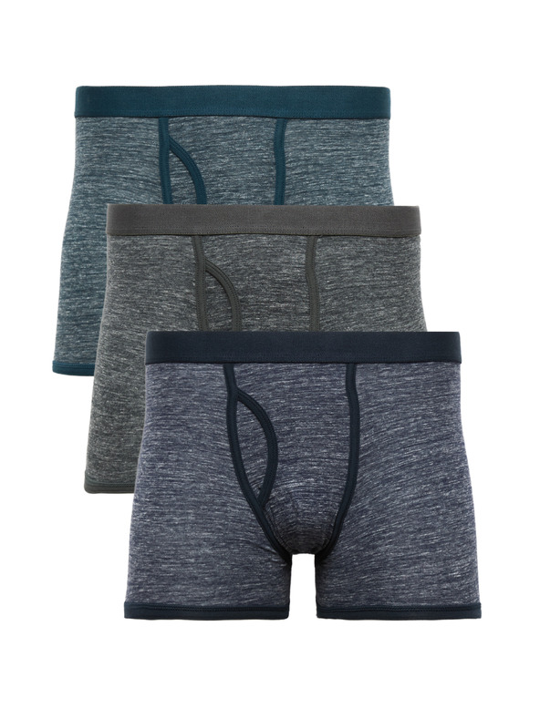 Marks & Spencer Bavlněné elastické boxerky s melírovaným efektem, sada 5 ks Marks & Spencer vícebarevná