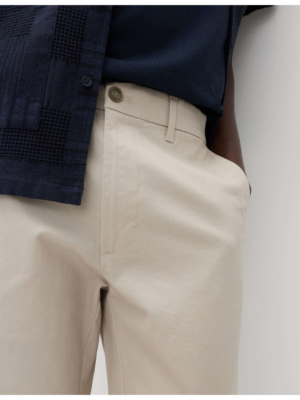 Marks & Spencer Strečové chino kalhoty normálního střihu Marks & Spencer béžová