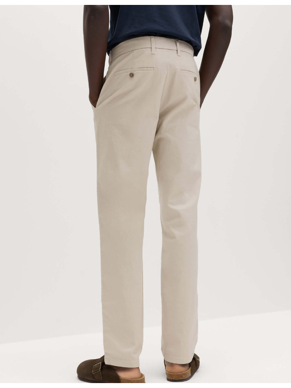 Marks & Spencer Strečové chino kalhoty normálního střihu Marks & Spencer béžová