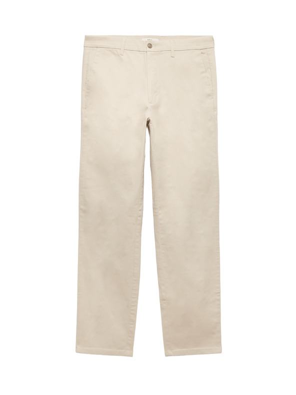 Marks & Spencer Strečové chino kalhoty normálního střihu Marks & Spencer béžová