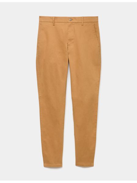 Marks & Spencer Strečové chino kalhoty úzkého střihu Marks & Spencer hnědá