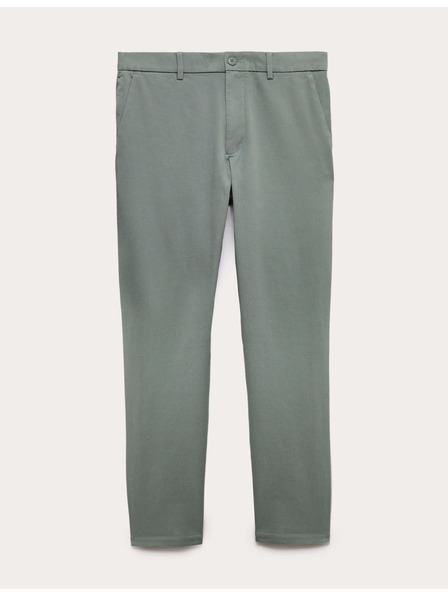 Marks & Spencer Keprové chino kalhoty úzkého střihu The Ultimate Marks & Spencer zelená