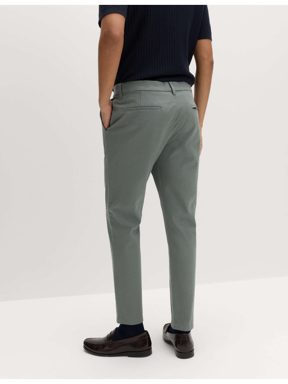 Marks & Spencer Keprové chino kalhoty úzkého střihu The Ultimate Marks & Spencer zelená
