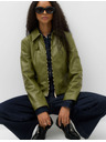 Marks & Spencer Bunda typu Harrington z umělé kůže Marks & Spencer zelená