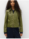 Marks & Spencer Bunda typu Harrington z umělé kůže Marks & Spencer zelená