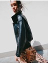 Marks & Spencer Bomber bunda z imitace kůže se stojáčkem Marks & Spencer černá