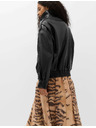 Marks & Spencer Bomber bunda z imitace kůže se stojáčkem Marks & Spencer černá