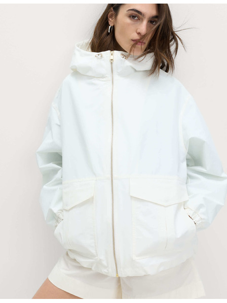 Marks & Spencer Parka s kapucí, vysokým podílem bavlny a technologií Stormwear™ Marks & Spencer smetanová