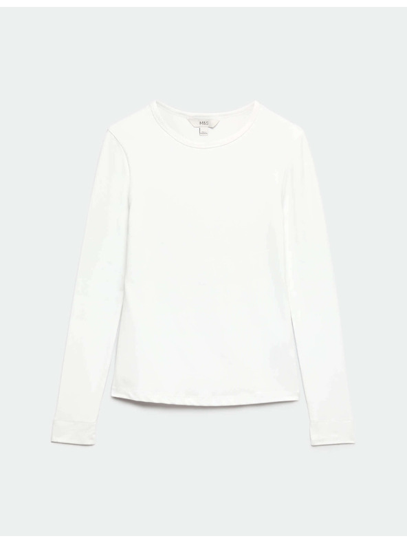 Marks & Spencer Top z ultra jemného materiálu Marks & Spencer bílá
