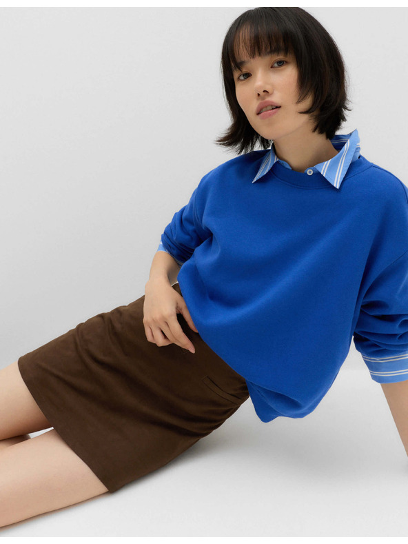 Marks & Spencer Mini sukně z imitace semiše Marks & Spencer hnědá