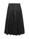 Marks & Spencer Kostkovaná maxi sukně s knoflíky a vysokým podílem bavlny Marks & Spencer černá