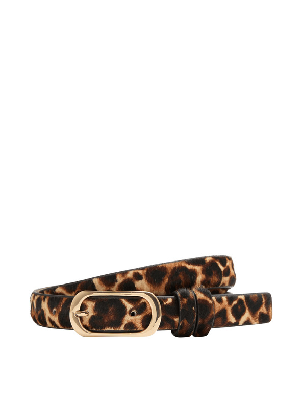 Marks & Spencer Přiléhavý pásek s leopardím potiskem Marks & Spencer hnědá
