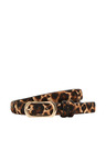Marks & Spencer Přiléhavý pásek s leopardím potiskem Marks & Spencer hnědá