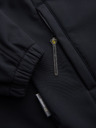 Ombre Clothing Pánská bunda SOFTSHELL s fleecovou podšívkou a kapucí – černá V2 OM-JANP-0292 Ombre Clothing