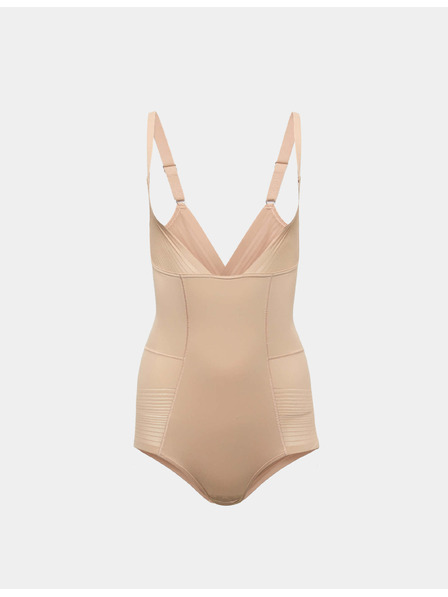 Marks & Spencer Průsvitné pruhované zpevňující body Wear Your Own Bra Body Marks & Spencer béžová