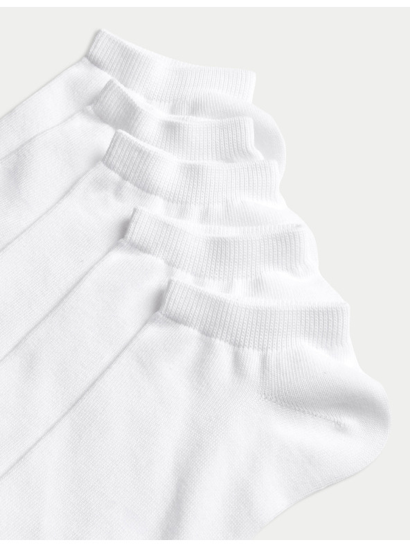 Marks & Spencer 5 párů sportovních ponožek s technologií Cool & Fresh™ Marks & Spencer bílá