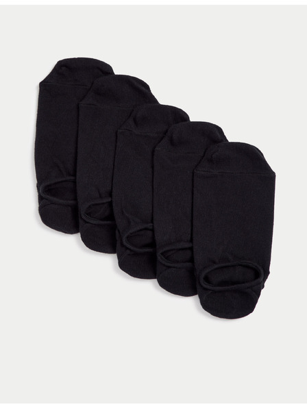 Marks & Spencer Krátké ponožky Trainer Liners™ s technologií Cool & Fresh™, 5 párů v balení Marks & Spencer černá
