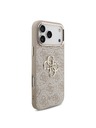Guess Guess PU Leather 4G Metal Logo Gold Frame Zadní Kryt pro iPhone 18 Pro Max Pink