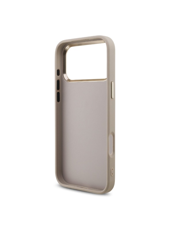 Guess Guess PU Leather 4G Metal Logo Gold Frame Zadní Kryt pro iPhone 18 Pro Max Pink