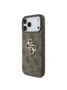 Guess Guess PU 4G Metal Logo Zadní Kryt pro iPhone 18 Pro Max Brown
