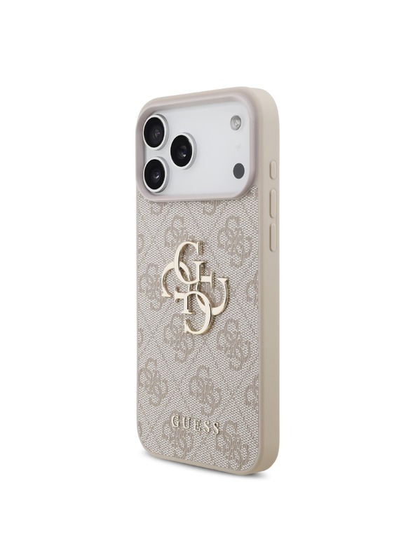 Guess Guess PU 4G Metal Logo Zadní Kryt pro iPhone 18 Pro Max Pink